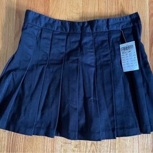 John Galt Brandy Melville Navy Pleated Tennis Mini Skirt Skort